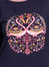 Indigo Printed Long - Sleeve Design 31 - Khotwh